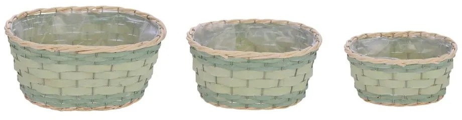 Coprivaso in vimini in set da 3 - Ego Dekor