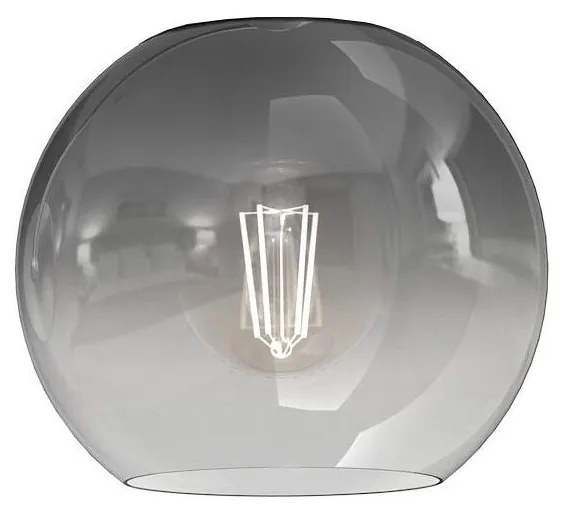 Vetro di ricambio per lampadario MONTE E27 diametro 20 cm fumé