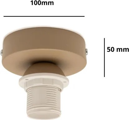 Brilagi - Plafoniera PARTY 1xE27/60W/230V Ø 10 cm beige