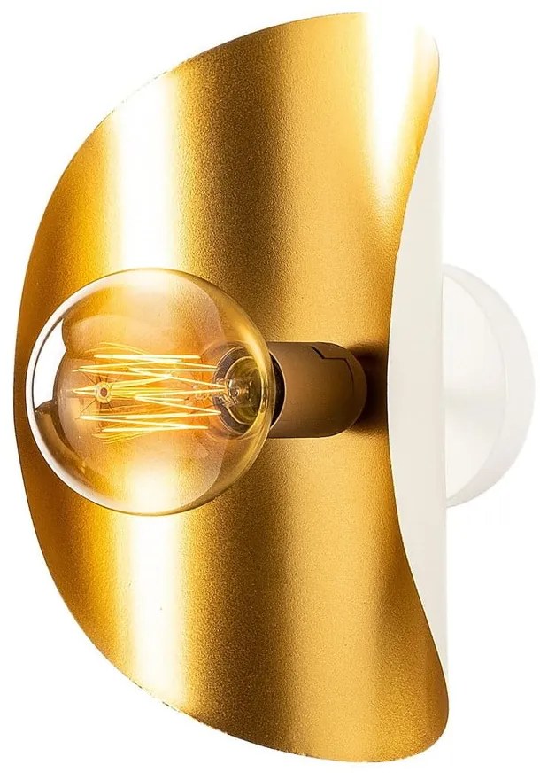 Lampada da parete bianca/dorata Sivani – Opviq lights