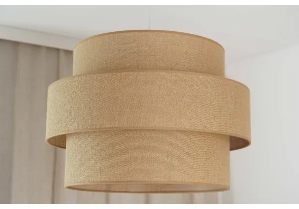Brilagi - Lampadario a sospensione con filo SPACE YUTE 1xE27/15W/230V diametro 50 cm beige/bianco