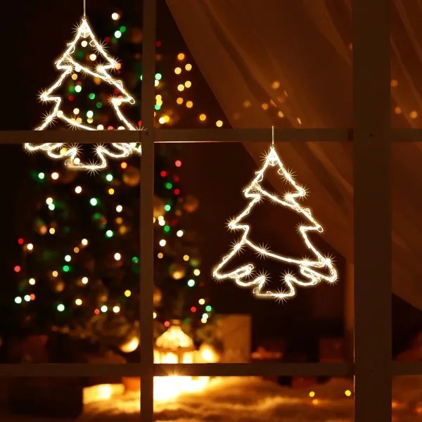 LED Decorazione per finestre 35xLED/3xAA bianco caldo