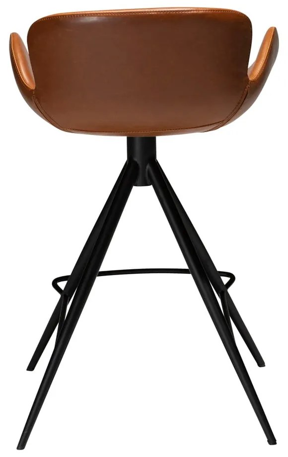 Sedia da bar in similpelle marrone cognac DAN-FORM Danimarca , altezza 87 cm Gaia - DAN-FORM Denmark