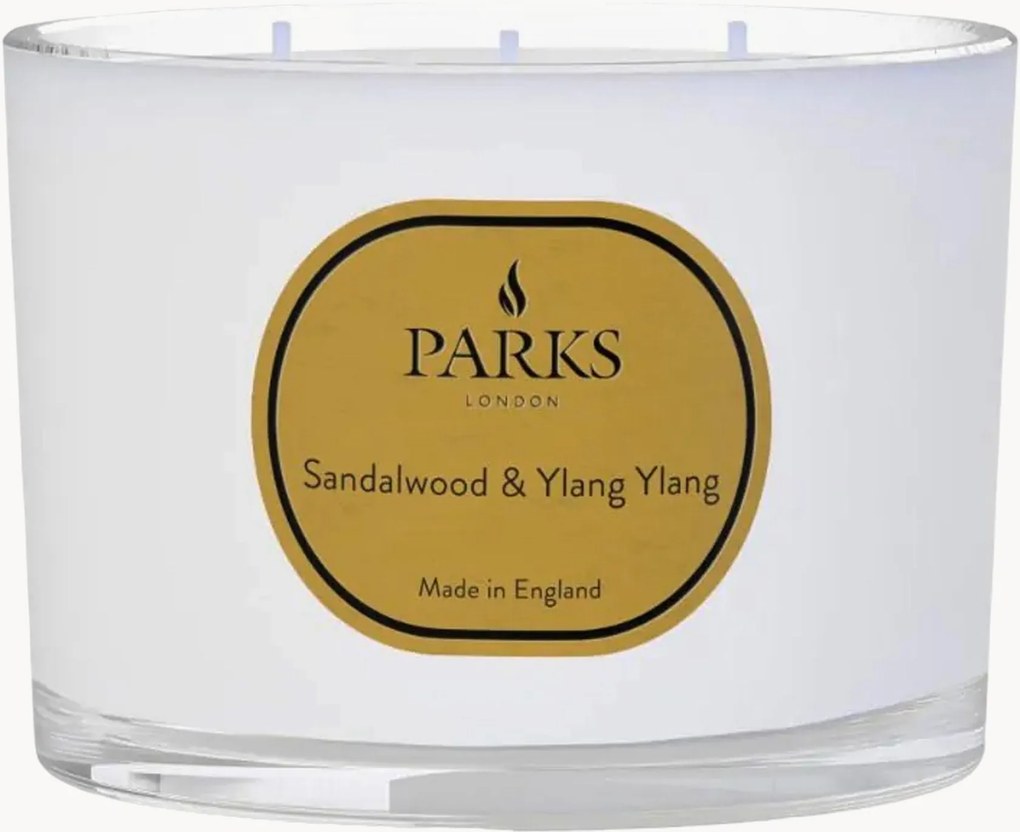 Candela profumata fatta a mano a tre stoppini Vintage Aromatherapy (legno di sandalo, Ylang Ylang e ambra calda)