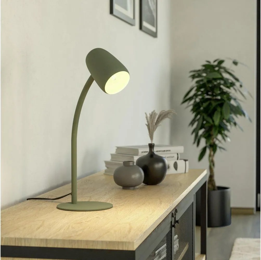 Eglo 901831 - Lampada da tavolo CARLO 1xE14/18W/230V verde