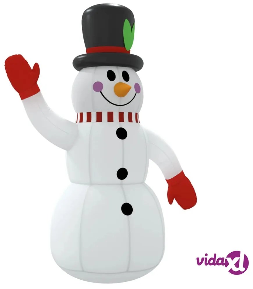 vidaXL Pupazzo di Neve Gonfiabile con LED 120 cm