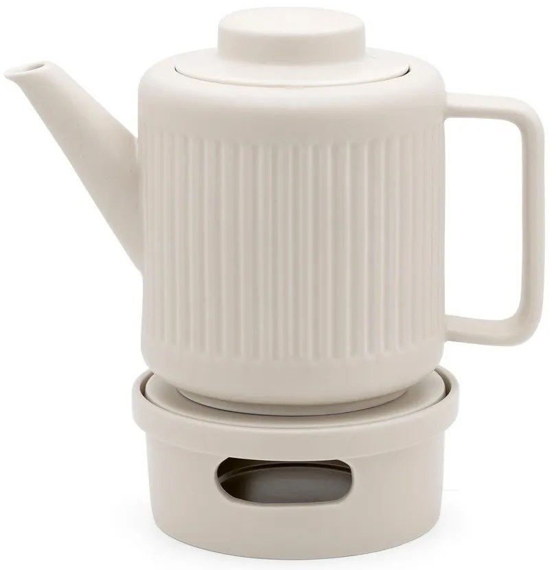 Teiera bianca in porcellana con filtro 1,2 l Skagen – Bredemeijer