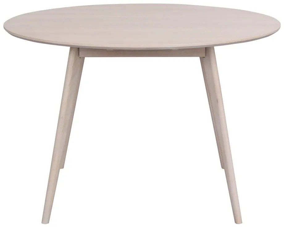 Tavolo da pranzo rotondo con piano in rovere 115x115 cm Yumi - Rowico