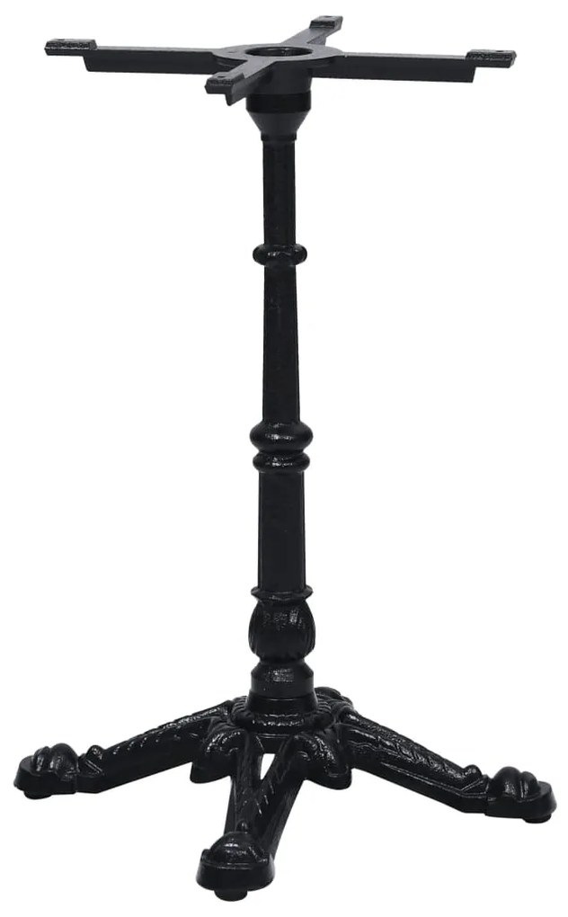 Gamba Per Tavolino Da Bistrò Nero 52x52x72 Cm İn Ghisa /