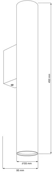 Applique LUNGOMARE 2xGU10/10W/230V oro