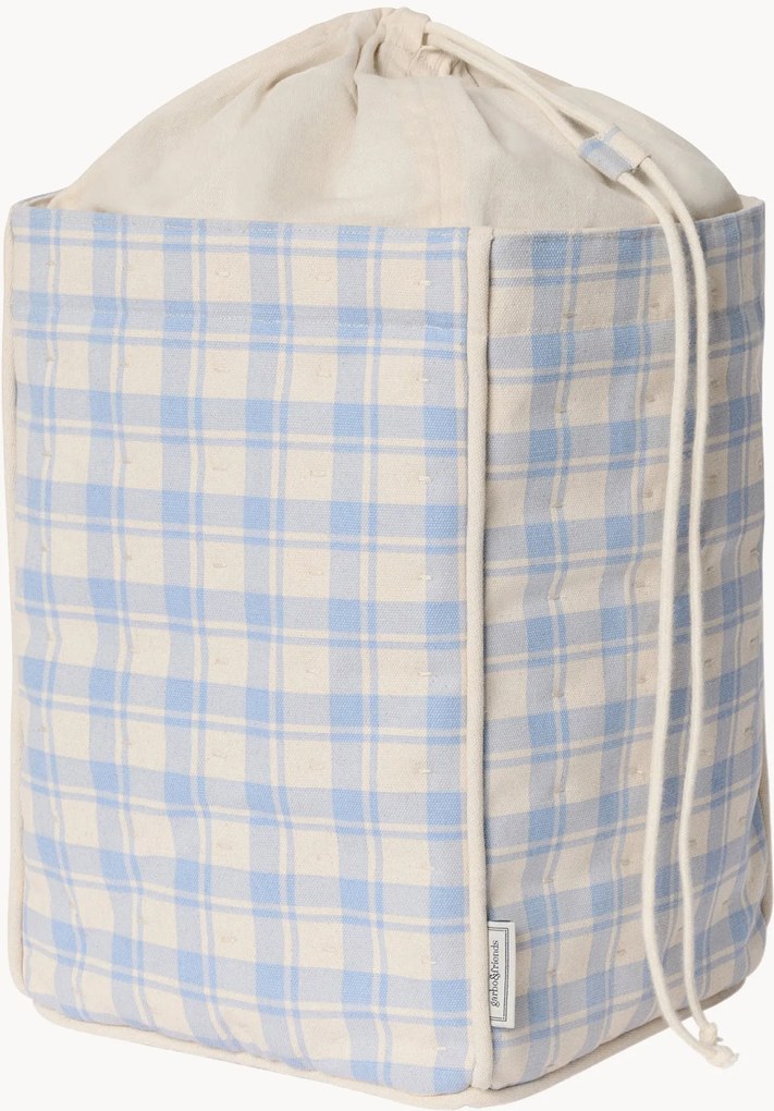 Cesto portaoggetti in cotone Sky Blue