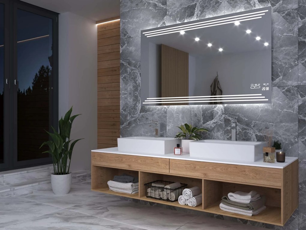 Specchio con illuminazione LED  M17