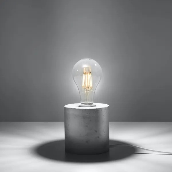 Lampada da tavolo SALGADO 1xE27/60W/230V cemento