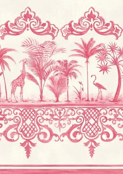 Cole & Son Carta da parati Rousseau - Rose Pink