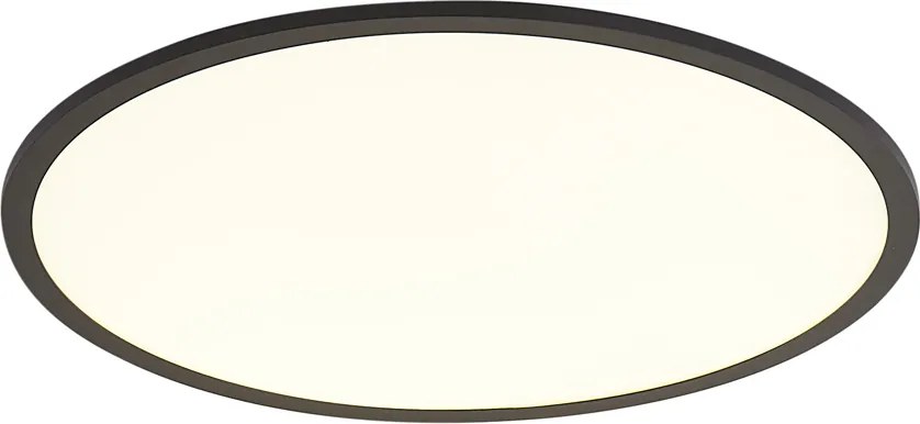 Pannello LED Smart Nero 60cm incl. LED Dim to Warm con Telecomando - Knob