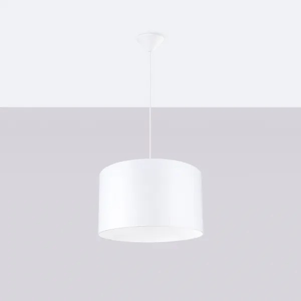 Sollux SL.1404 - Lampadario a sospensione con filo NOVA 1xE27/15W/230V diametro 40 cm bianco