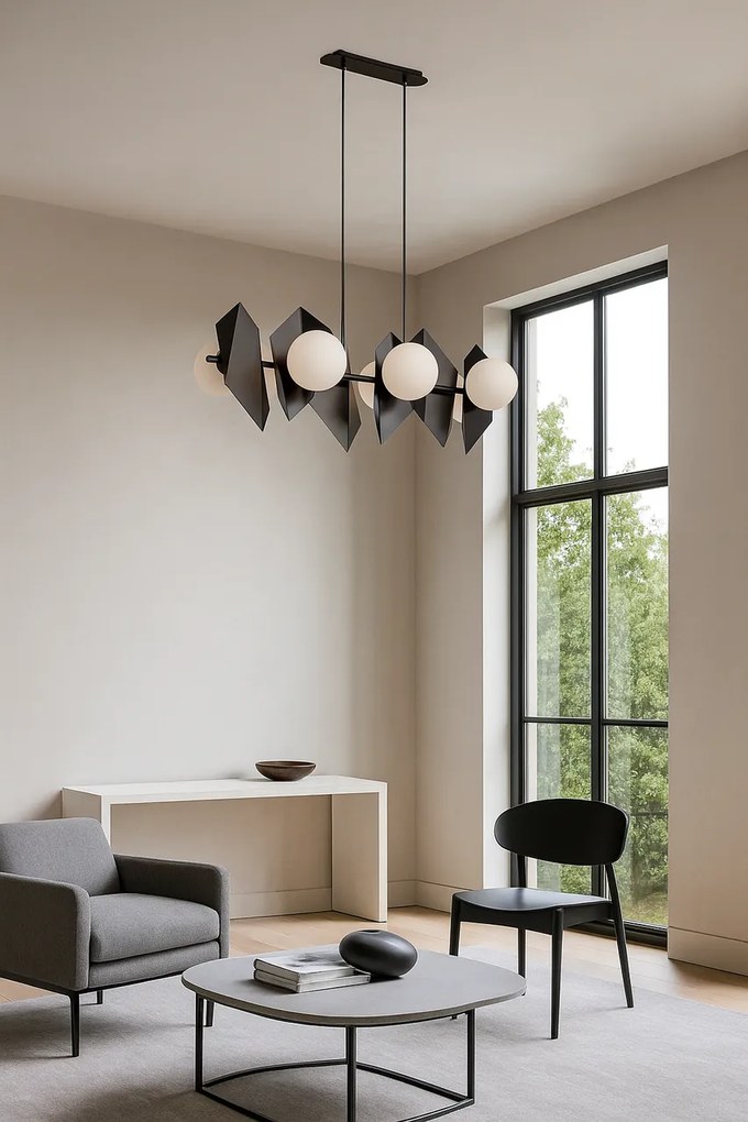 Lampadario a Sospensione DRIFTON 6 BLACK e WHITE Colore Bianco