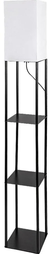 Brilagi - Lampada da terra con mensole GRADUS 1xE27/40W/230V 150 cm nero/bianco