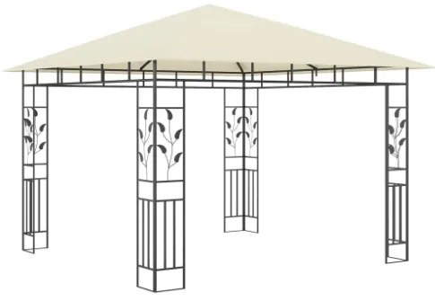 Gazebo con Zanzariera 3x3x2,73 m Crema 180 g/m²