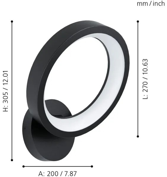 Eglo 900069 - Applique LED RGBW Dimmerabile MARGHERA-Z LED/16W/230V