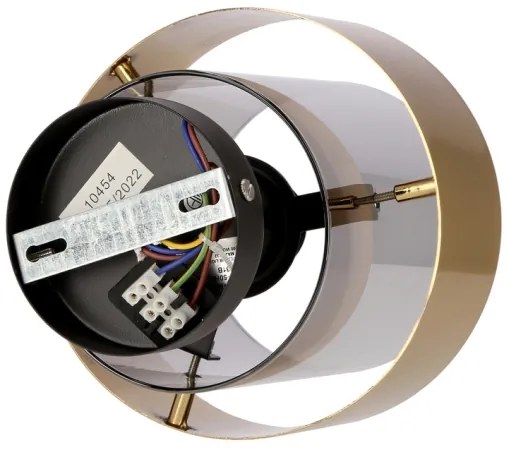 Lampadario a plafone SPIEGA 1xE27/60W/230V oro/nero