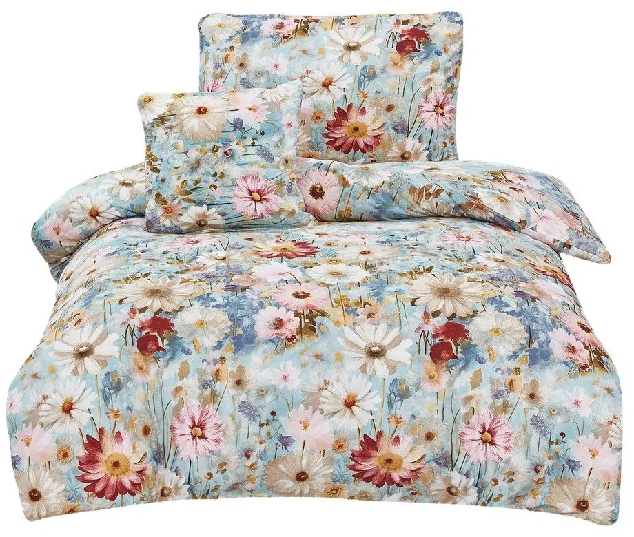 Set copripiumino e federa in microsatinato per letto singolo 3 pezzi 140x200 cm Rachel – My House