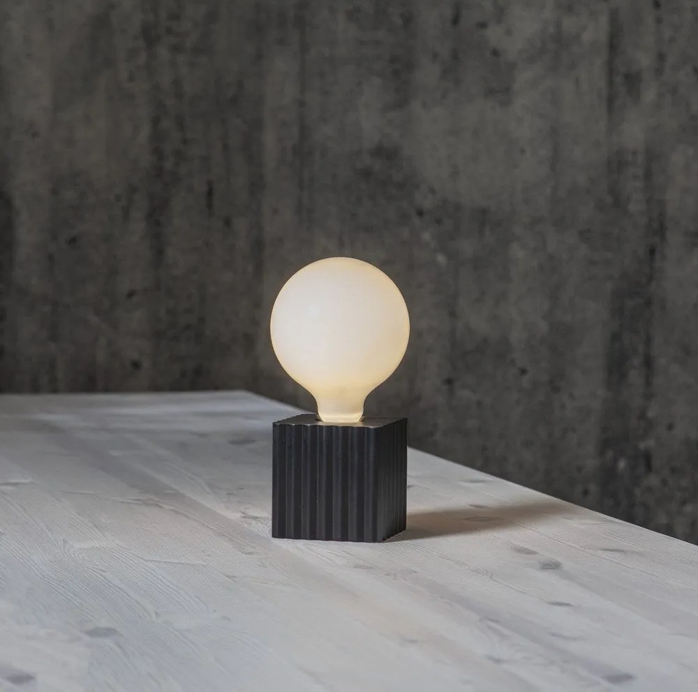 Piede di lampada nero 10 cm Box - Star Trading