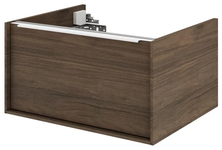 Mobile da bagno sospeso sotto lavabo L 60 x H 32 x P 48 cm quercia di campagna satinato, 1 cassetto SENSEA Neo