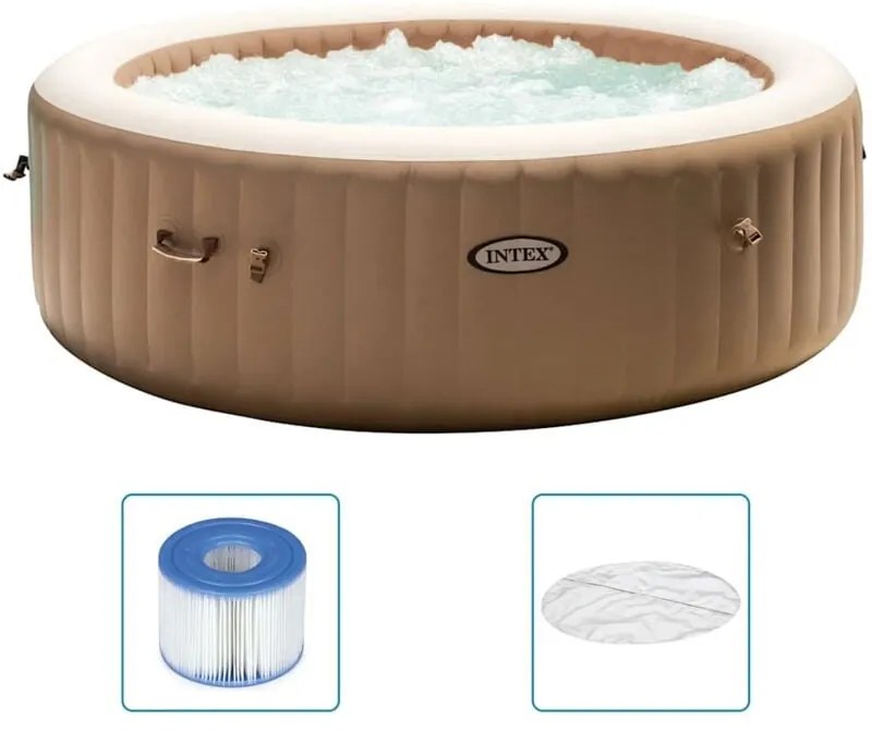 Intex - Vasca Idromassaggio Rotonda PureSpa 216x71 cm 6 Persone