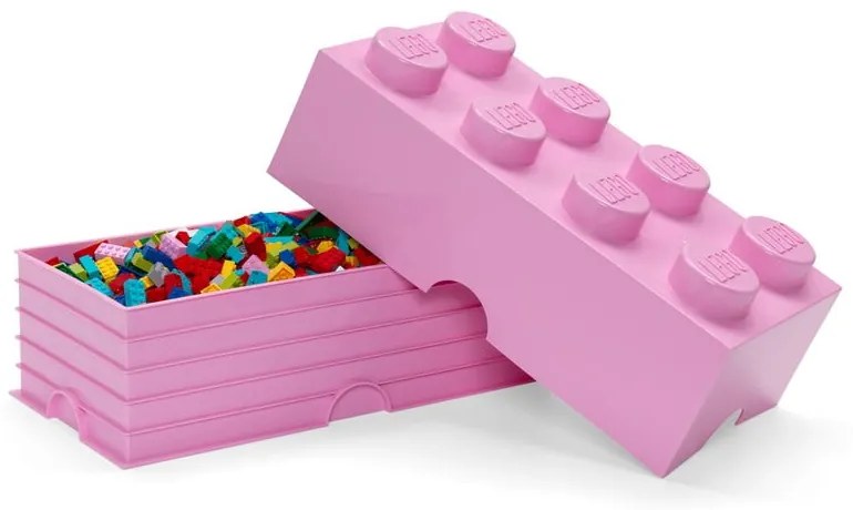 Scatola portaoggetti rosa chiaro - LEGO®
