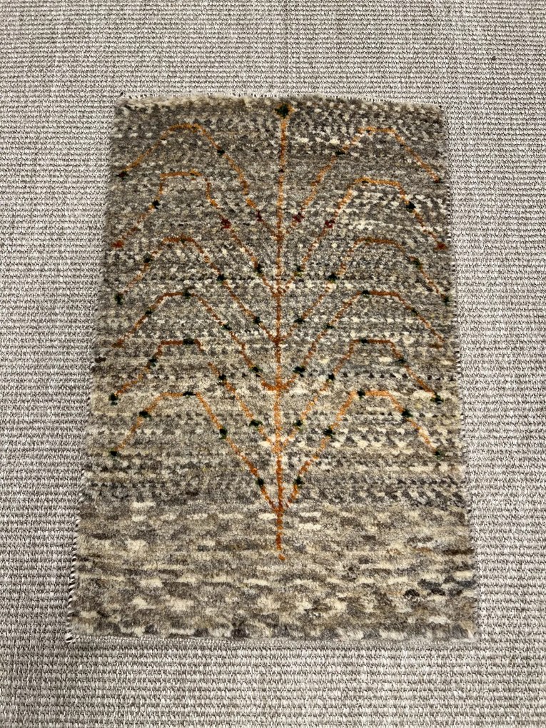Gabbeh Tappeto 40 x 60 Marrone (Iran) Annodato A Mano