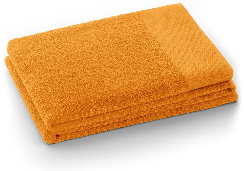 Asciugamano tipo terry arancione in cotone 70x140 cm Amari – Restilo