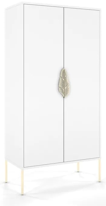 Armadio bianco 80x160 cm Merlin - Skandica