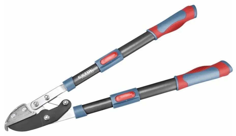 Extol Premium - Cesoia telescopica con trasmissione a incudine per rami 670-940 mm