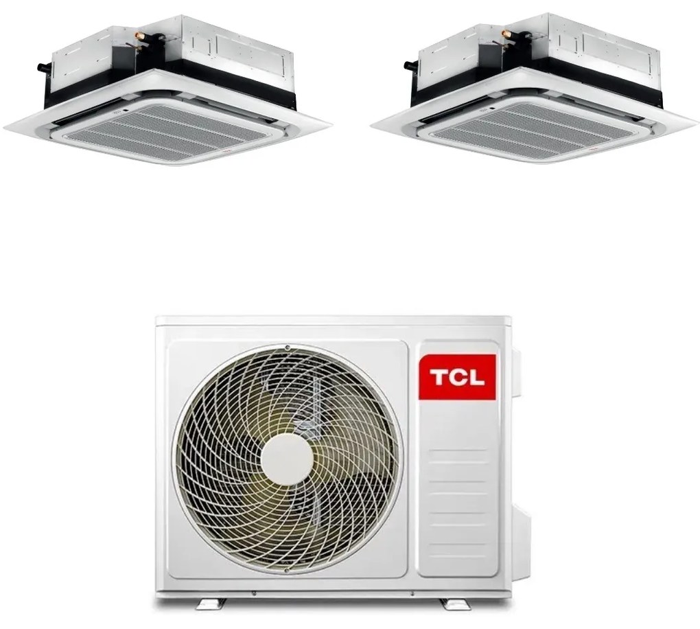 Climatizzatore TCL cassetta 12000+12000 BTU inverter MN12SS0 + MT1821 R32 A++ dual split