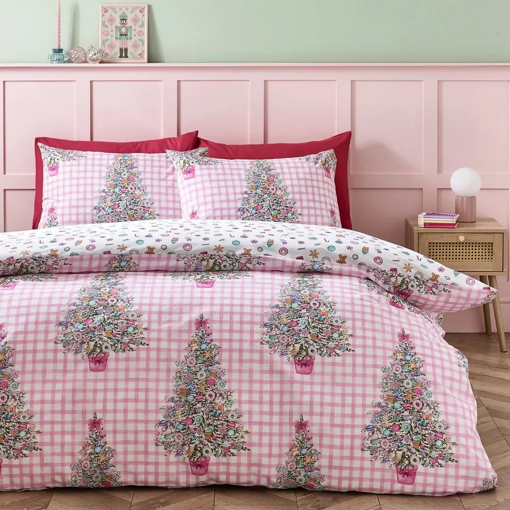 Set copripiumino e federa rosa per letto matrimoniale e per letto esteso 230x220 cm Sweets and Treats – Catherine Lansfield