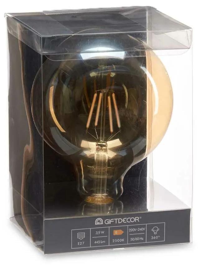Lampadina LED Vintage E27 Trasparente 4 W 12,5 x 17,5 x 12,5 cm (12 Unità)