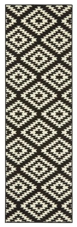 Runner in bianco e nero , 80 x 250 cm Basic Nordic - Hanse Home