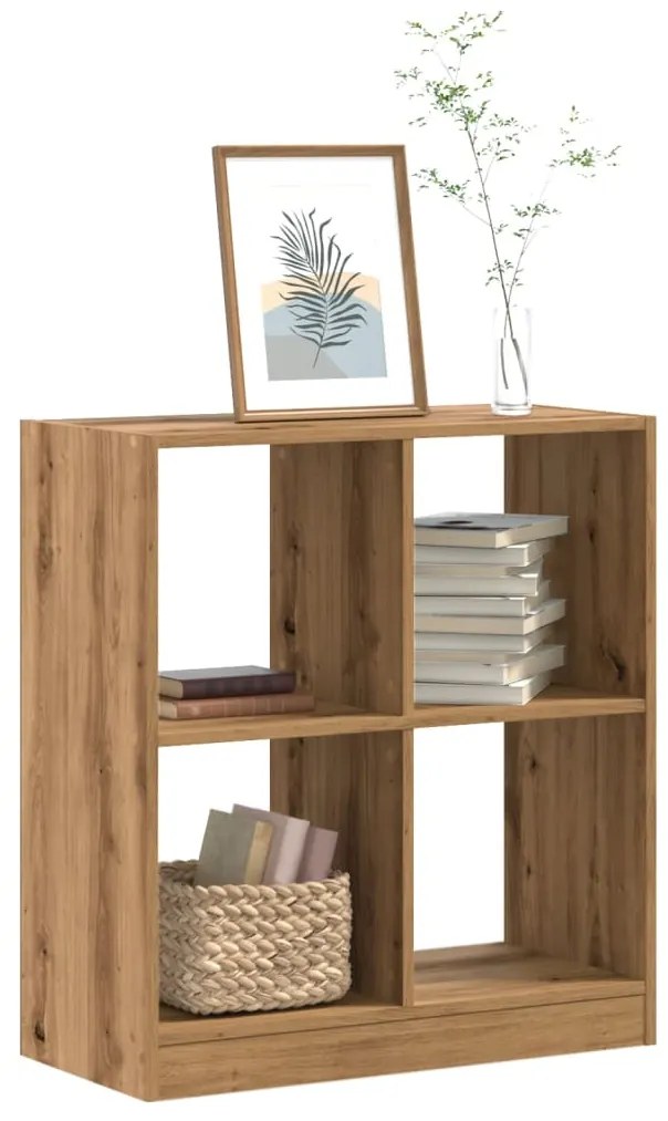 Libreria legno artigianale 68,5x32x75 cm in legno multistrato