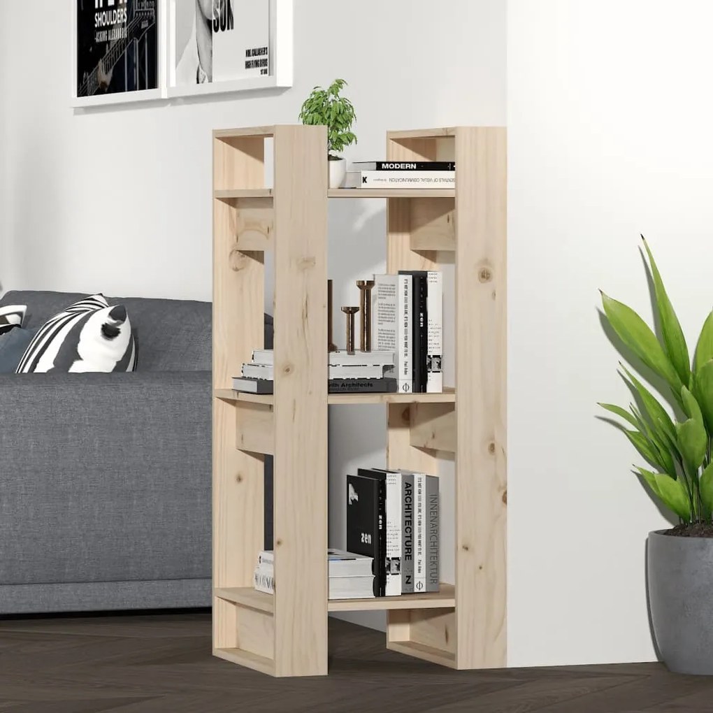 Libreria/divisorio 41x35x91 Cm İn Legno Massello Di Pino /