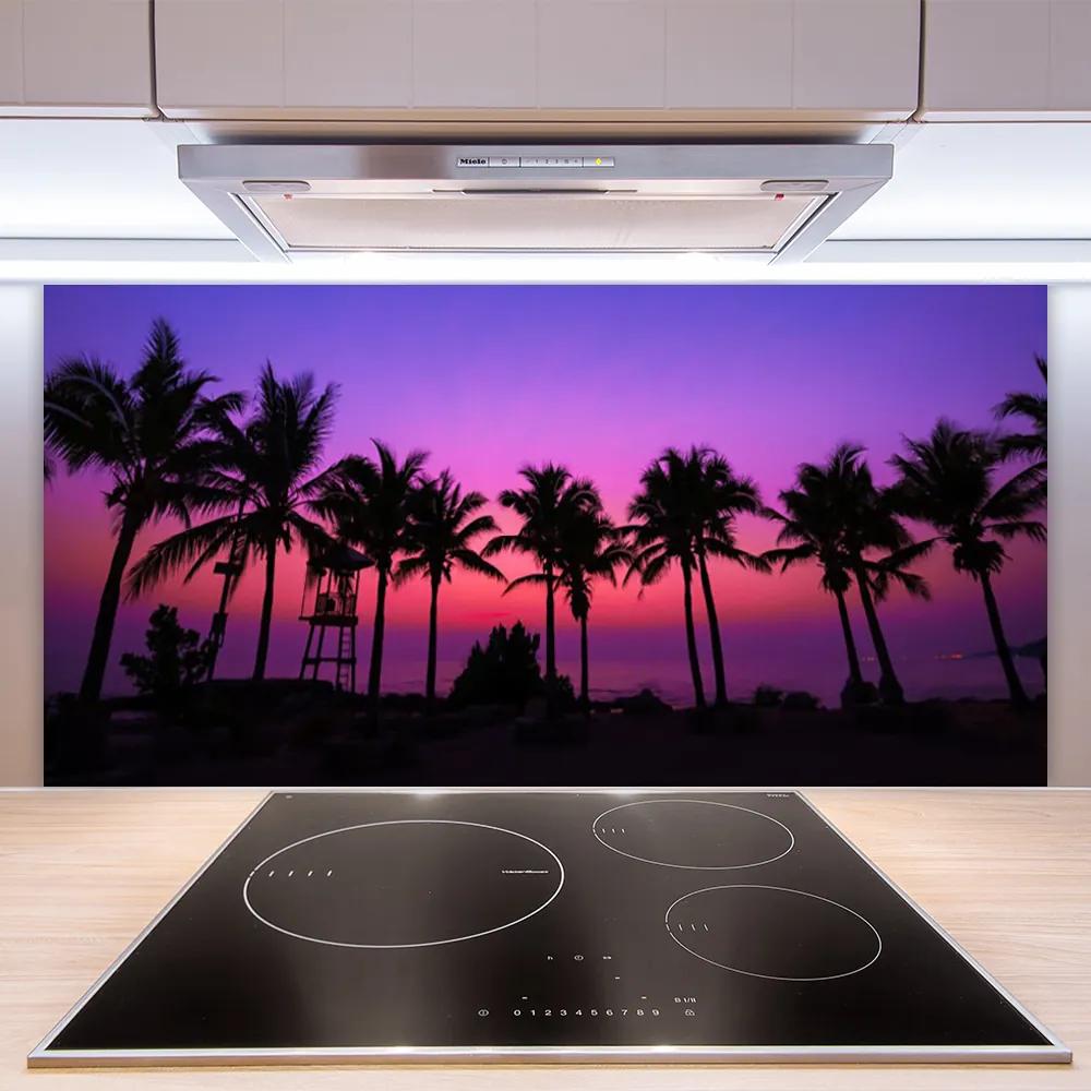 Pannello cucina paraschizzi Paesaggio delle palme 100x50 cm
