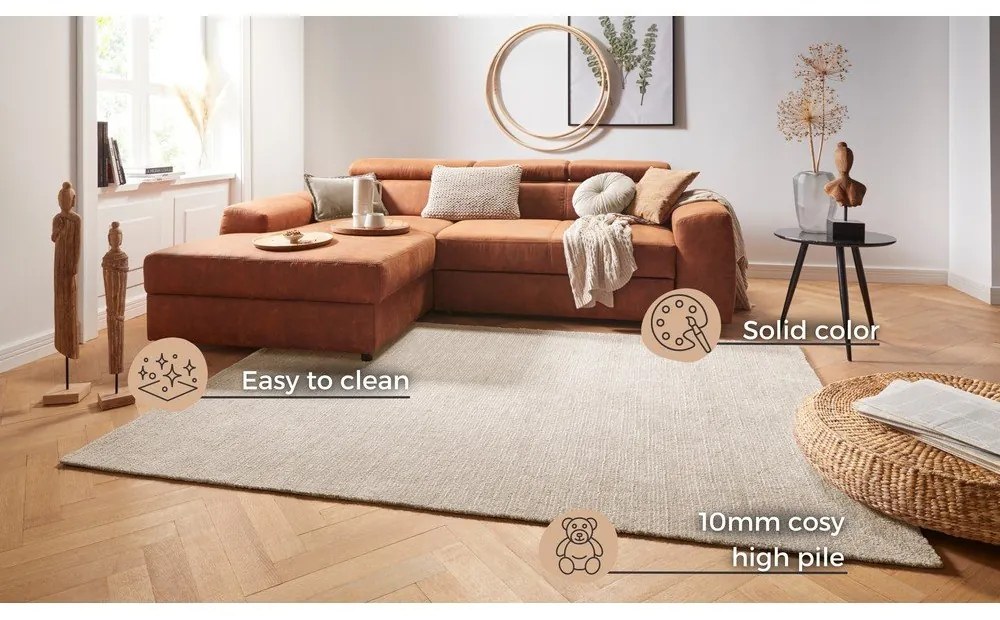 Tappeto beige , 120 x 170 cm Supersoft - Mint Rugs