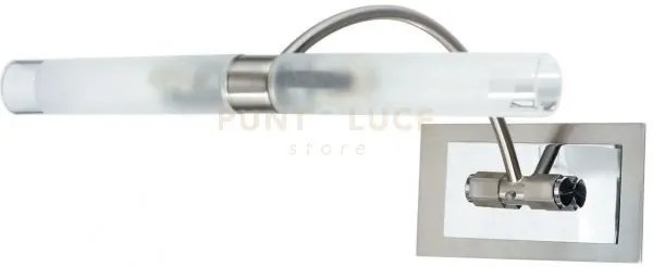 Applique q1 orientabile nikel e cromo 2 luci attacco g9 ip21 28x26cm