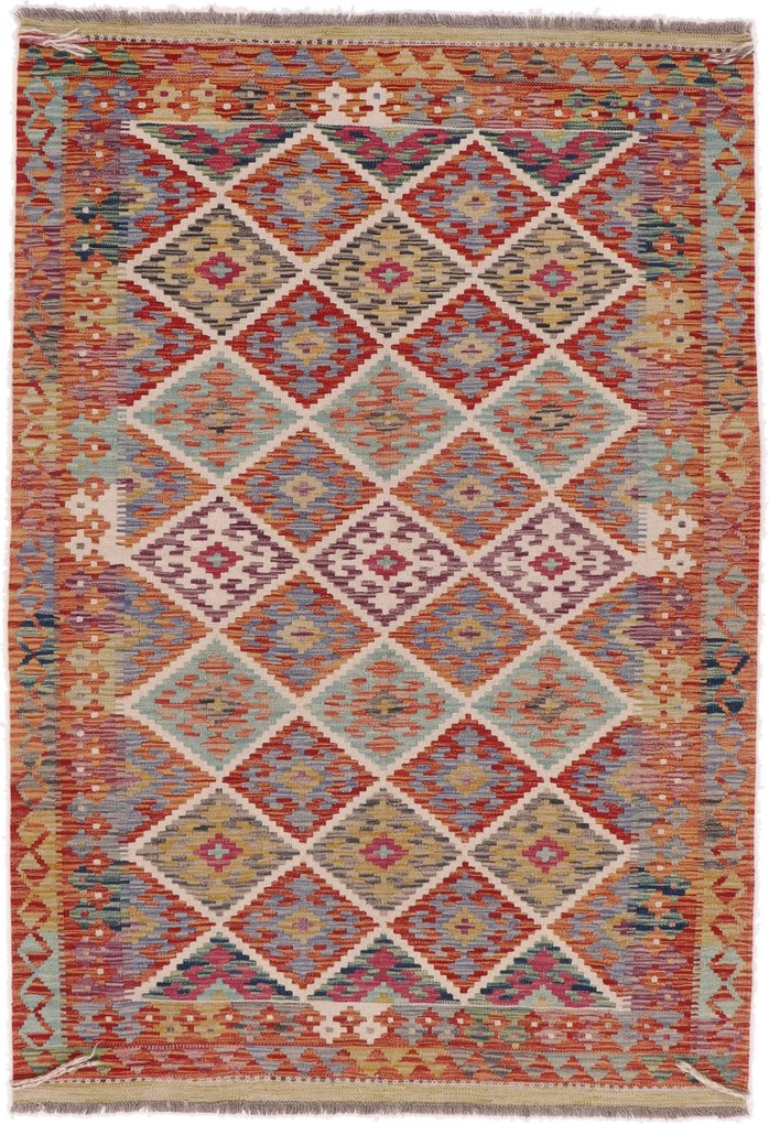 Kilim Tappeto orientale 130x190 (Afghanistan) Tessuto A Mano