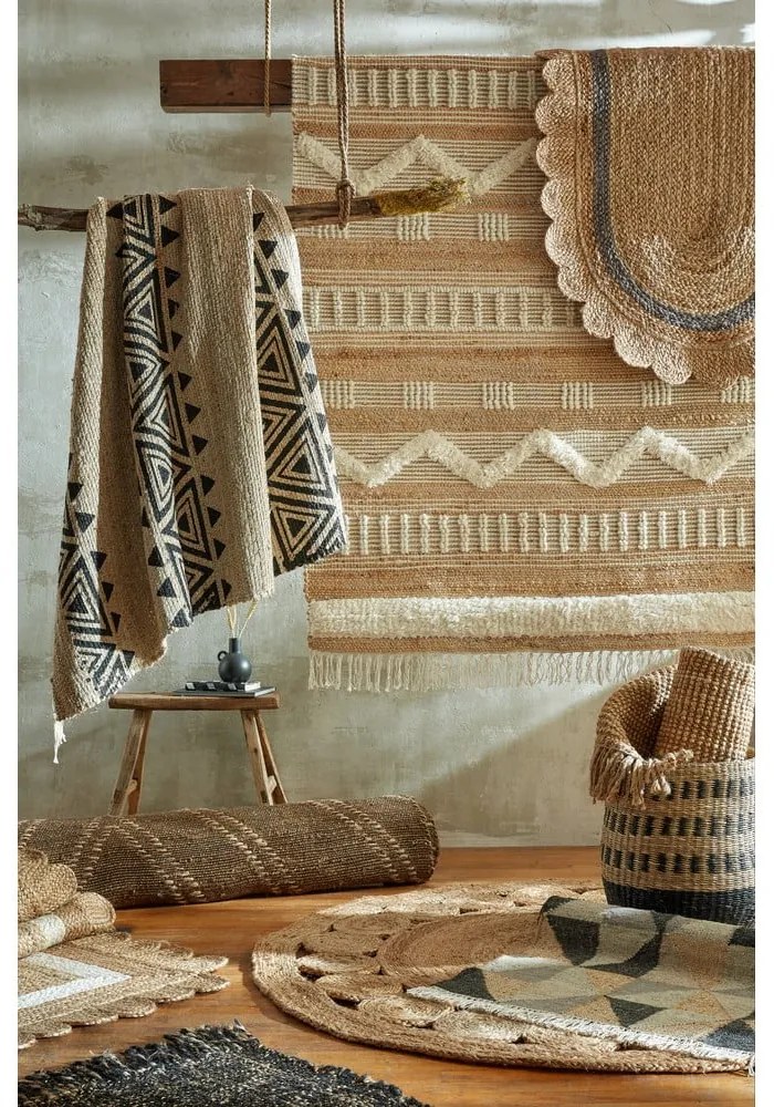 Tappeto in juta beige 160x230 cm Medina - Flair Rugs