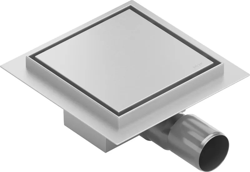 Mexen Flat-Q M13 scarico a pavimento quadrato 25 x 25 cm, inox - 1010025