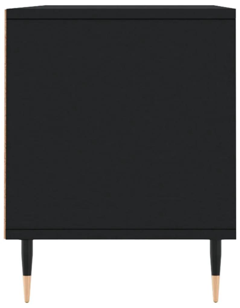 Mobile Porta TV Nero 100x34,5x44,5 cm in Legno Multistrato
