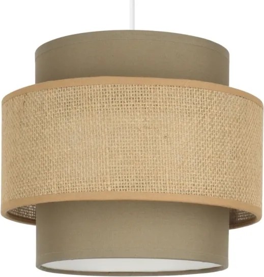 Brilagi - Lampadario a sospensione su cavo RESNA 2xE27/60W/230V Ø 30 cm marrone/beige