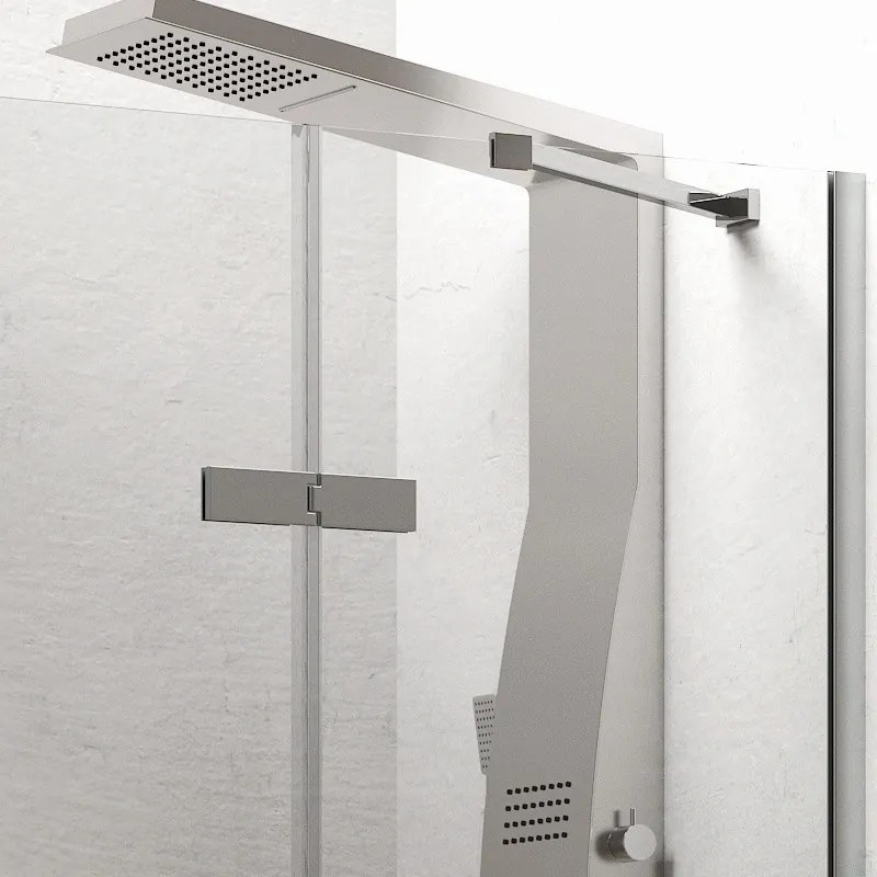 Porta doccia 130cm battente con laterale fisso KT4000 - KAMALU