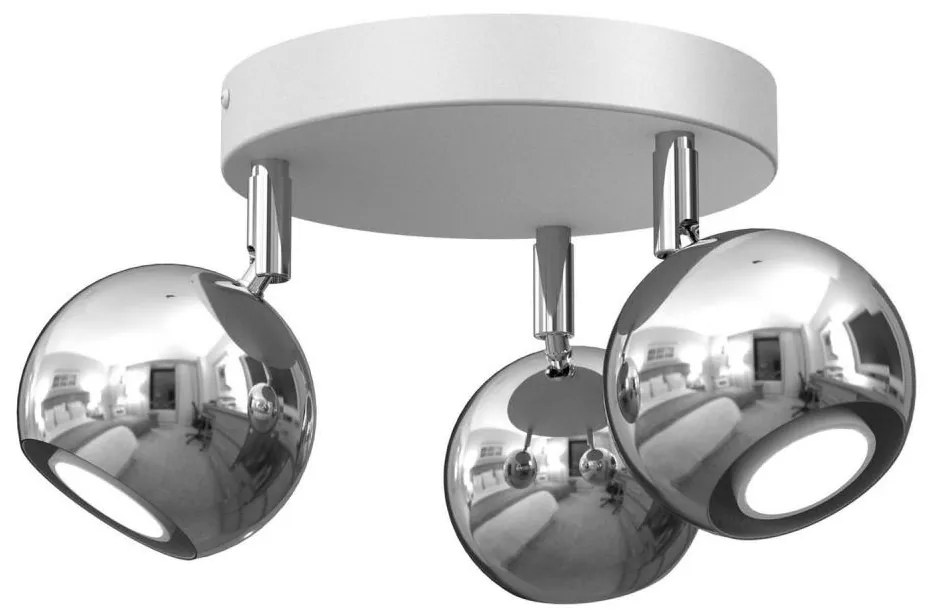 Luce Spot COMET 3xGU10/8W/230V bianco/cromo lucido